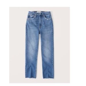 NWT Abercrombie Curve Love Striaght Jeans